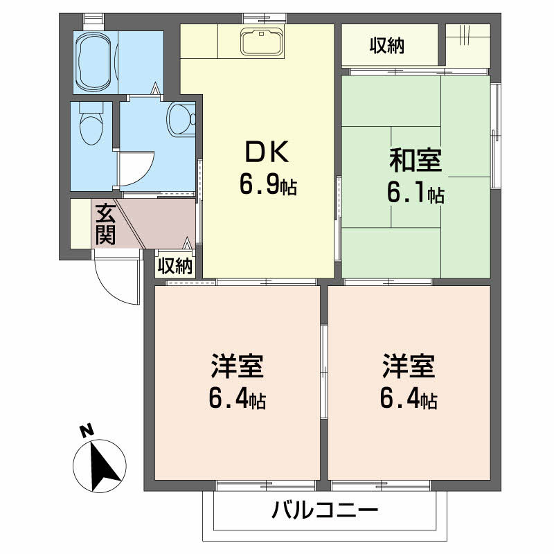シャーメゾン神田の間取り
