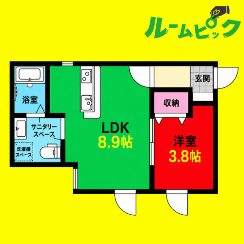 LeGioie本陣駅Ⅲ　名古屋市賃貸　仲介手数料無料の間取り