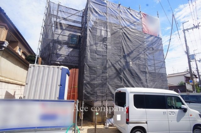 【前面道路含む現地写真】 | 八尾市久宝園1丁目　1号地 | 【只今建築中！2026年9月18日現在☆】敷地間口広々約6.24ｍ♪