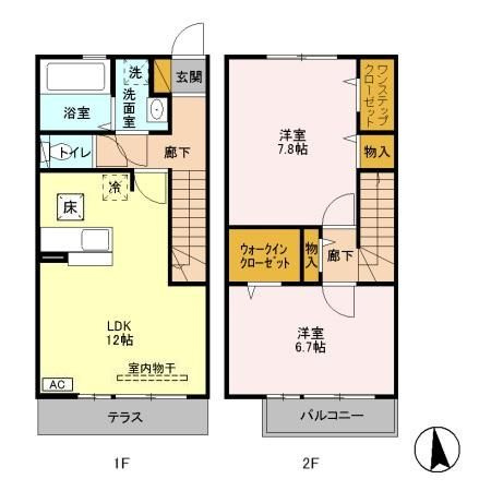 【間取り】 | ソレールC(ソレールシー)