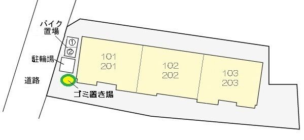 ガーディアン　プレイスの駐車場|車をお持ちの方に嬉しい駐車場付きの物件です