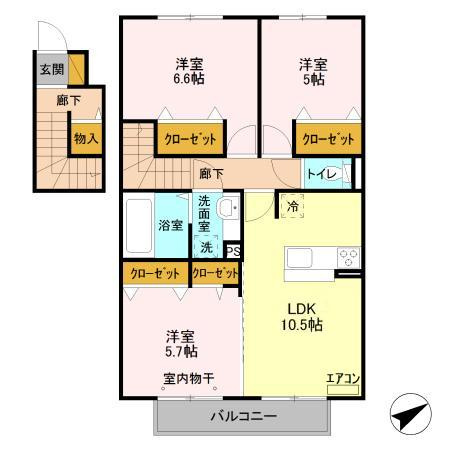 フォリウムＭの間取り