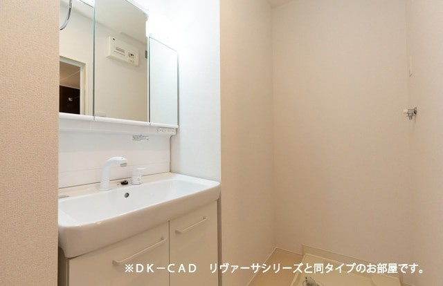 八女市黒木町今のアパートの洗面所