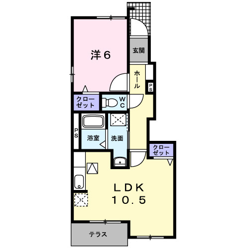 メゾンソレイユの間取り|使いやすい間取りです。