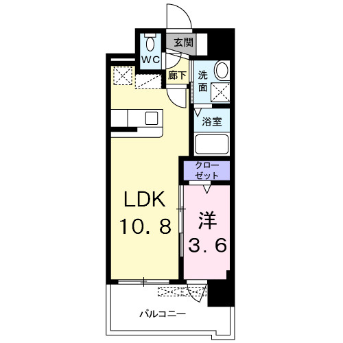 ラウレアＫの間取り|使いやすい間取りです。