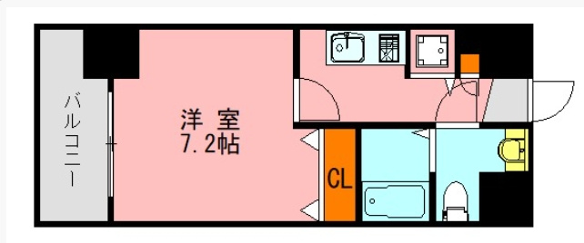 アソシアグロッツォ博多セントラルタワーの間取り|使いやすい間取りです。
