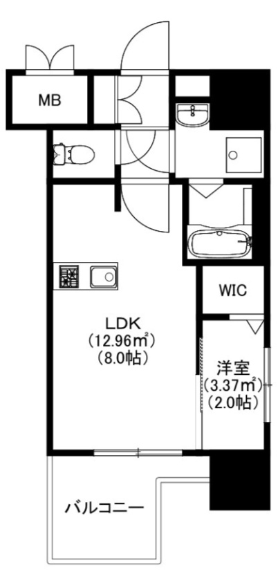 モダンパラッツォ博多デュオグランデWestの間取り|使いやすい間取りです。