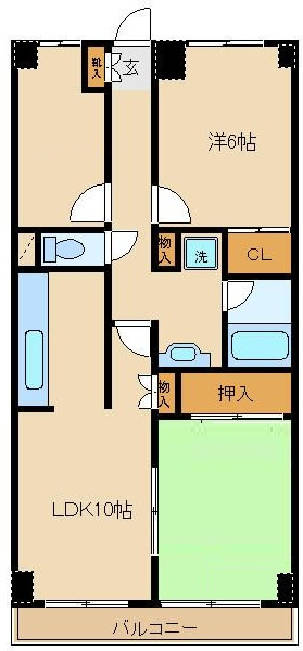 フラットフォーレストの間取り|間取りです。