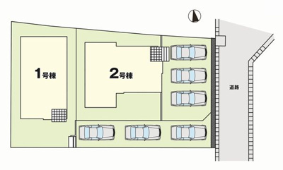 【区画図】 | ☆☆☆新築分譲　郡山市大槻町１７期K　リガーレ　全２棟！！ | 全体区画図です