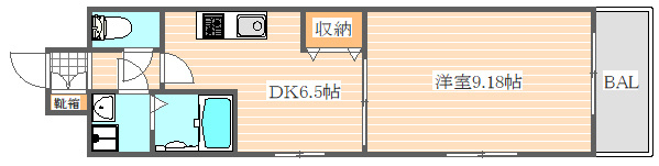 ビュー博多の間取り|使いやすい間取りです。