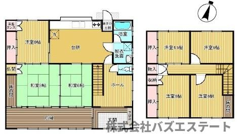 大寿台　中古一戸建ての間取り