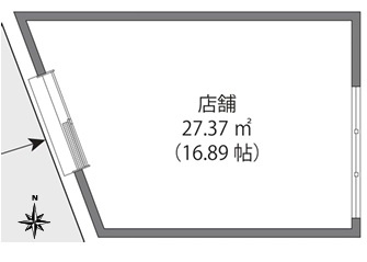 アザレア板橋（東京都板橋区板橋1丁目38-2）貸店舗事務所の間取り