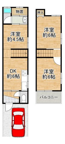 鶴見区安田４丁目　中古テラスハウスの画像
