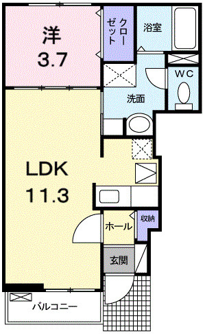 プリオールⅠ棟の間取り