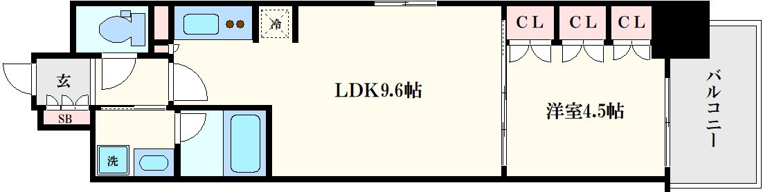 アーバネックス心斎橋の間取り