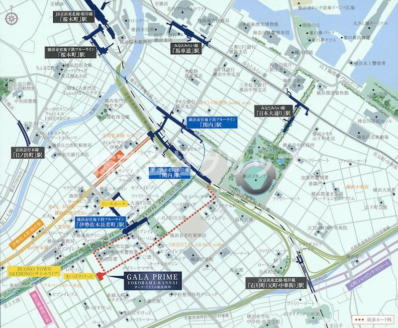 ガーラ・プライム横濱関内の地図
