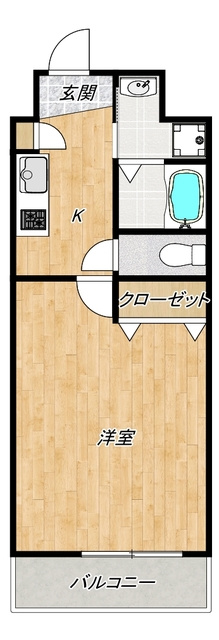 アンプルール　フェール　岩波の間取り|間取図です！