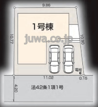 【新築分譲住宅】川越市砂新田第3の区画図
