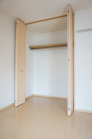 熊本市東区花立６丁目のアパートの収納