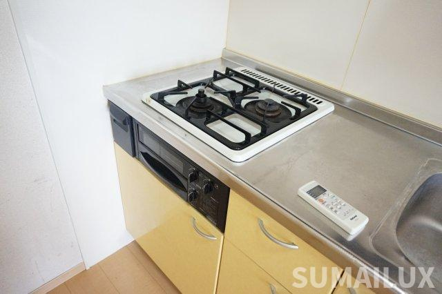 熊本市東区花立６丁目のアパートのキッチン