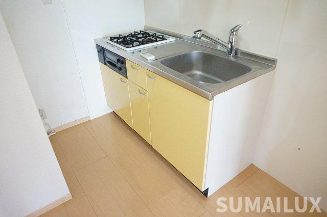 熊本市東区花立６丁目のアパートのキッチン
