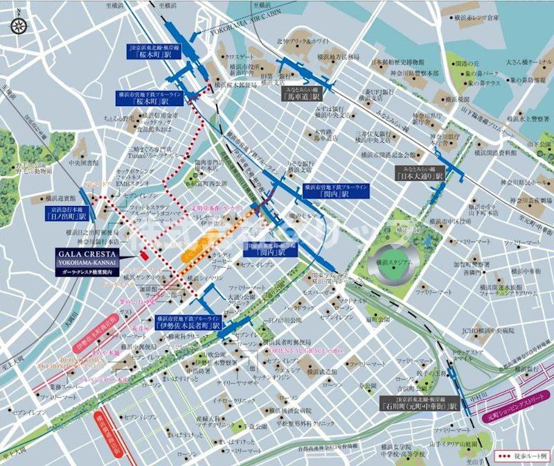 ガーラ・クレスタ横濱関内の地図