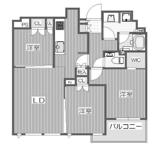 シティタワー大阪本町の間取り