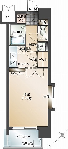 新品家具付きマンション大博町4(KaGood福岡)の間取り|※間取りと異なる場合は現状を優先します。