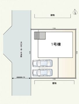 平塚市横内第30　新築一戸建て　の区画図|配置図