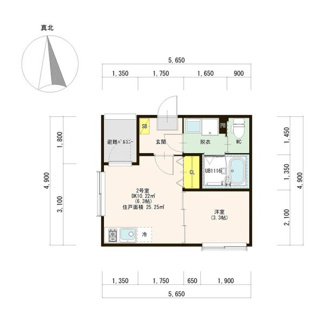 【間取り】 | ハーモニーテラス荒子町Ⅱ(荒子町字大門東C)