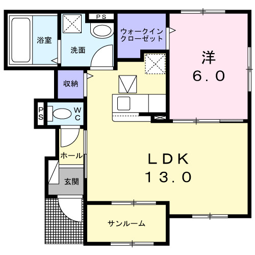 プリムローズＩの間取り
