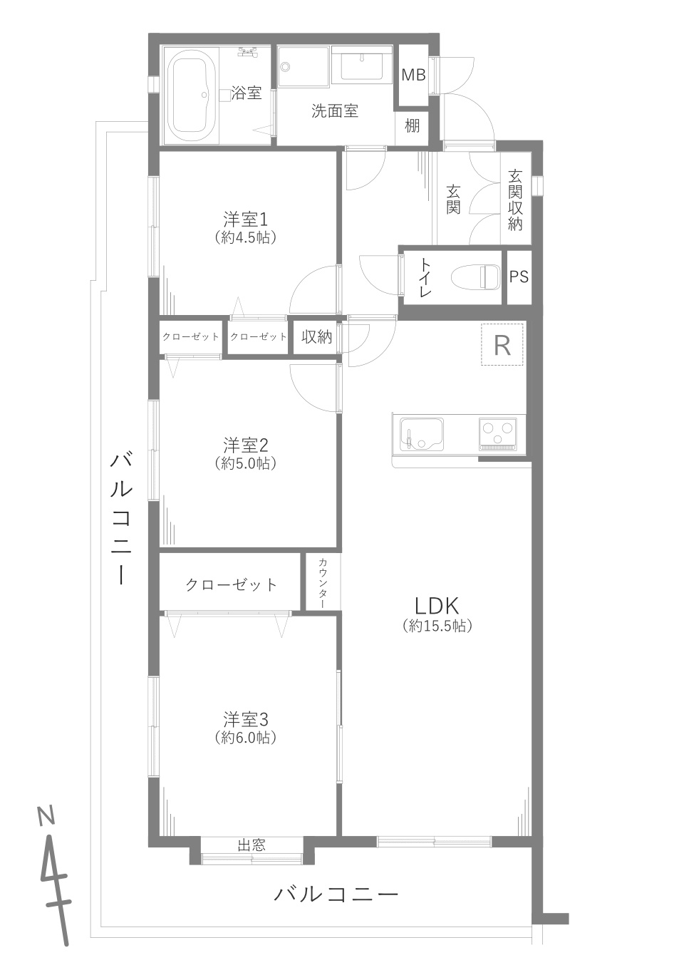 藤和ライブタウン東戸塚Ⅰの間取り