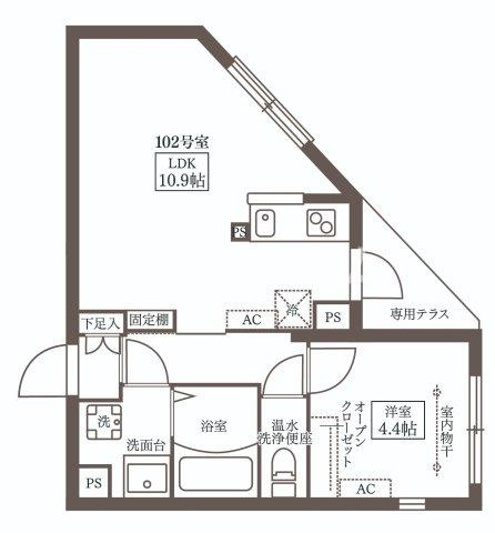 ココキューブ武蔵新田の間取り