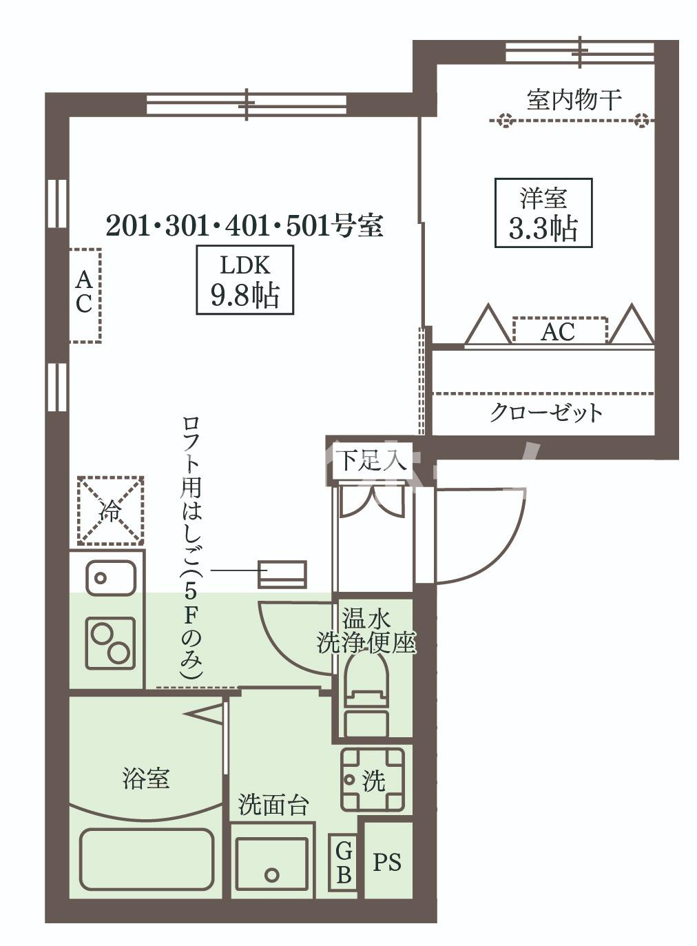 ココキューブ武蔵新田の間取り