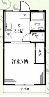 【間取り】 | sei-bosco1129A | 南向き1LDK