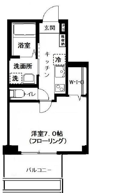 ハーモニーコート月島の間取り|間取りです。