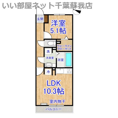 フォレスタ　レザイアの間取り|ひと味違う？不動産屋のイメージを変えたい！『いい部屋ネット千葉蘇我店』へ是非お越しください♪