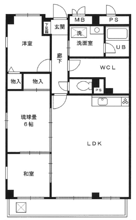 セブンコーポ大内の間取り
