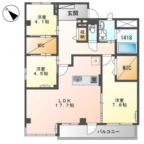 KK BLDGの間取り