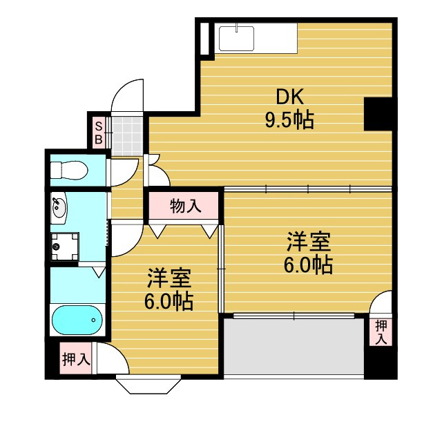 パレス東洋小松館の間取り