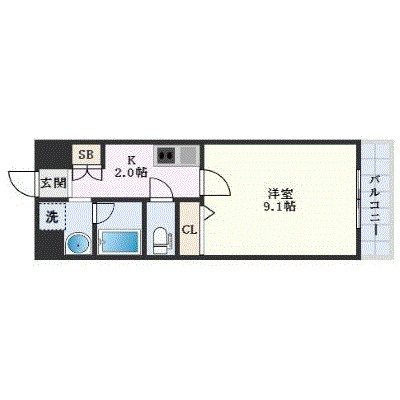Pino楽々園の間取り