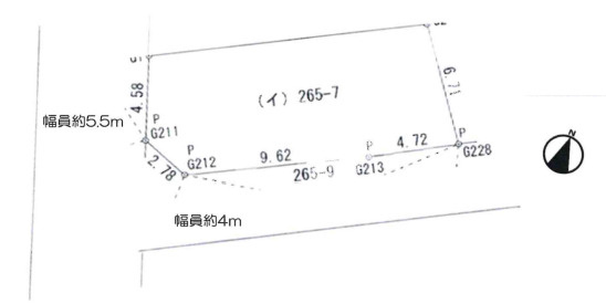 箕面市稲３丁目　土地