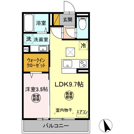 コンフォートⅢ　Ａの間取り|間取図