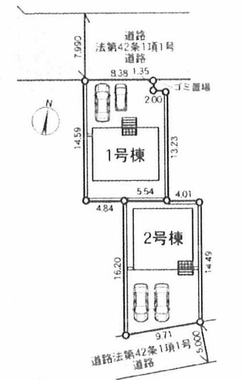 小田原市小船第14　新築戸建全2棟　2号棟の区画図