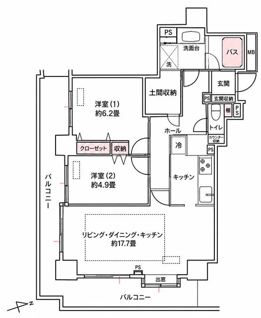 池袋パークタワーの間取り