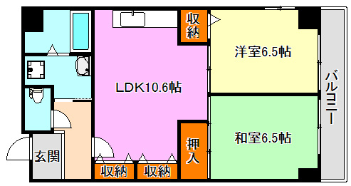 フェニーチェ神戸の間取り
