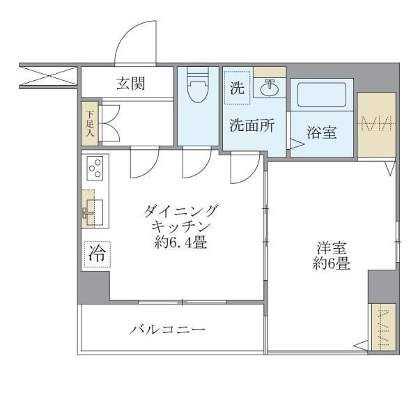 スカイコート武蔵小杉の間取り|間取りです。