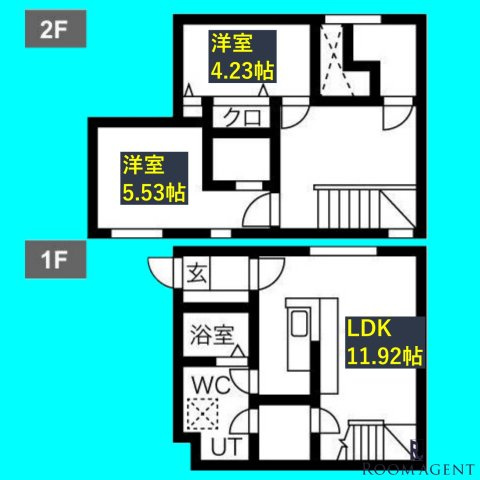 LeGioie名駅2の間取り