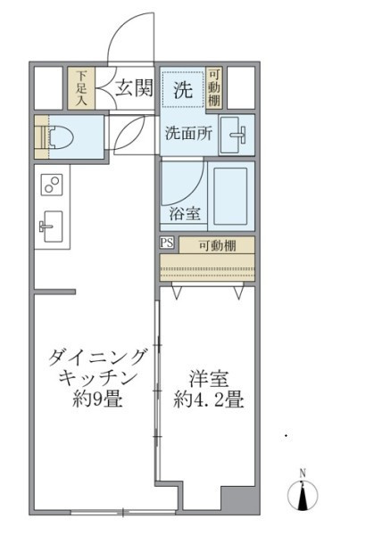 ＩＳＭ中野坂上の間取り
