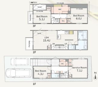 【間取り】 | 名古屋市中村区中村本町1丁目104-2【仲介手数料無料】新築一戸建て